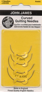 JJ 60400 Assorted Curved Quilting Needles (4)